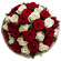 букет из красных и белых роз. Иркутск